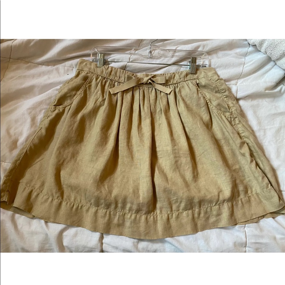 Women’s J. Crew Linen Pleated Skirt - Size 8